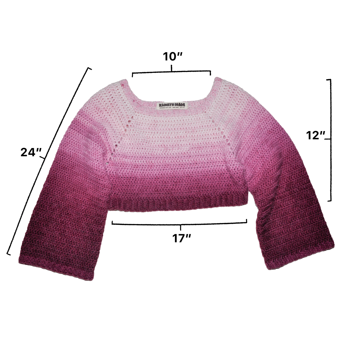 Gradient Crop Sweater
