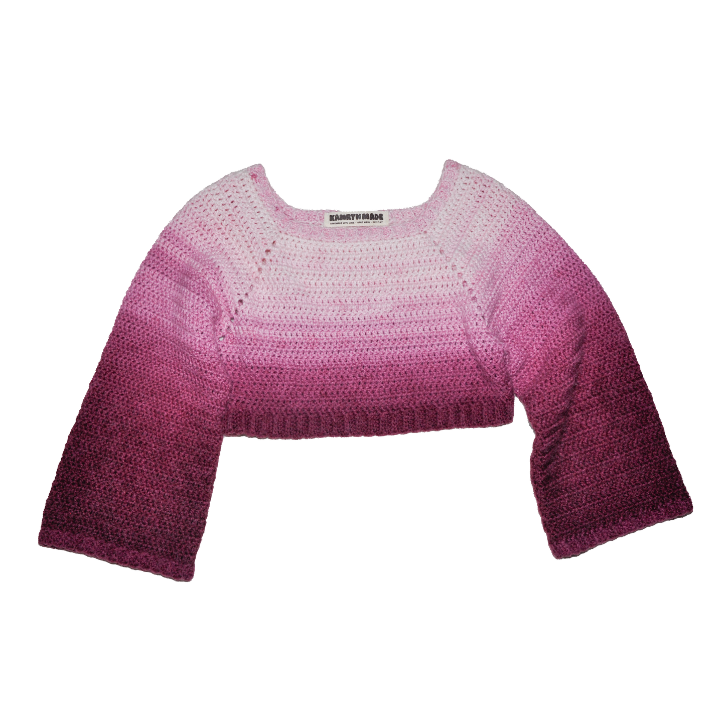 Gradient Crop Sweater