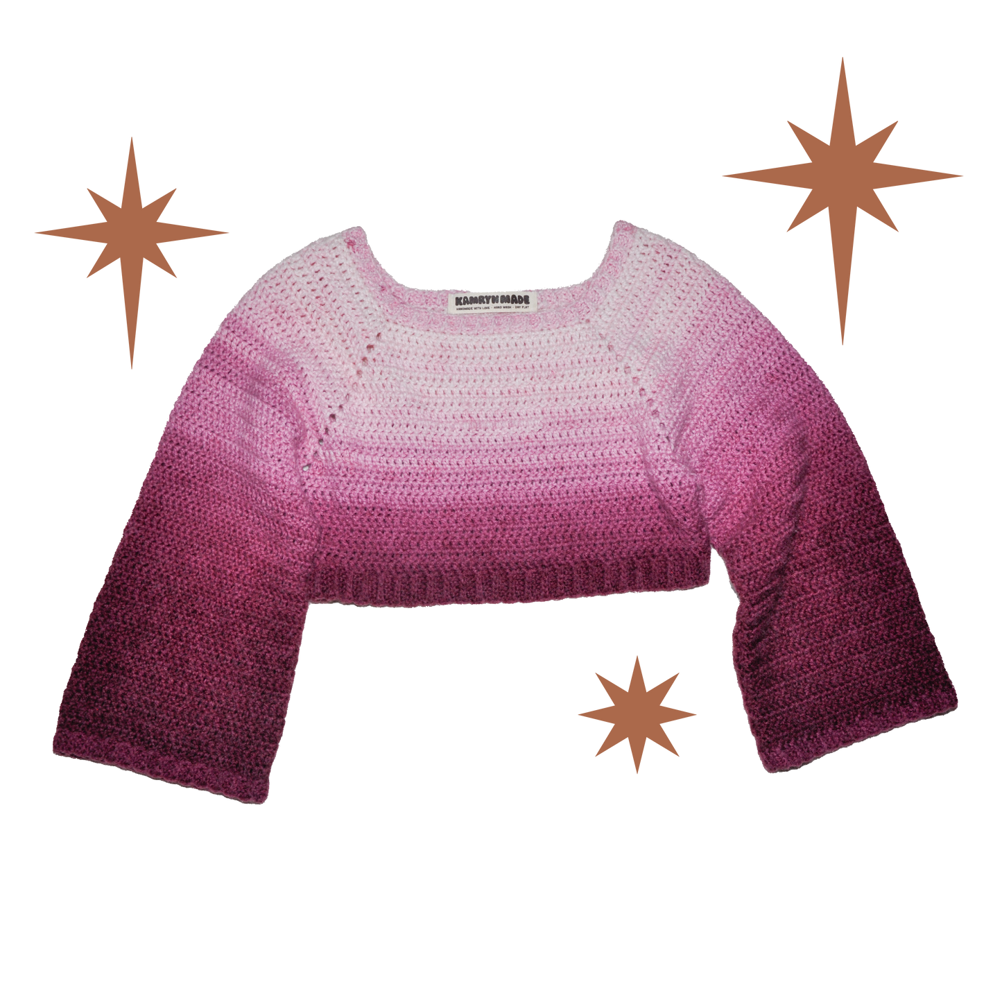 Gradient Crop Sweater