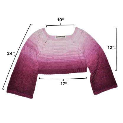 Gradient Crop Sweater