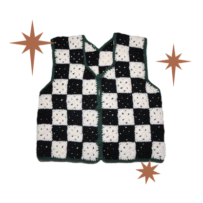 Checker Cardigan