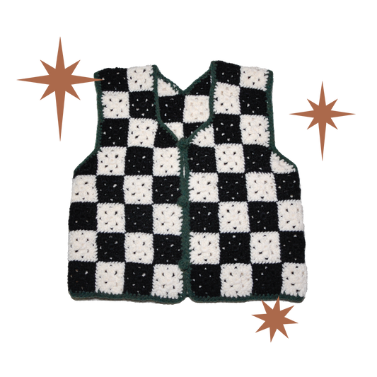 Checker Cardigan