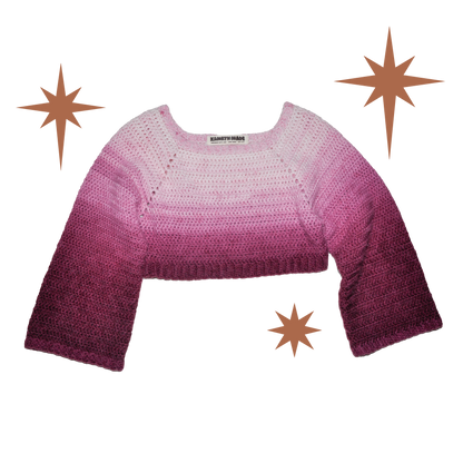 Gradient Crop Sweater