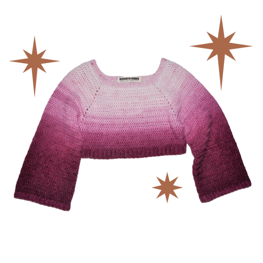 Gradient Crop Sweater